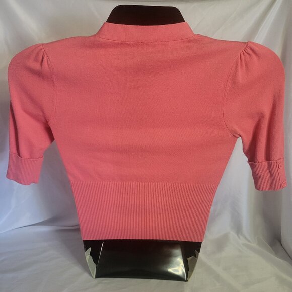 Take Out Pink Cropped Button Cardigan (Size S) - Picture 4 of 5